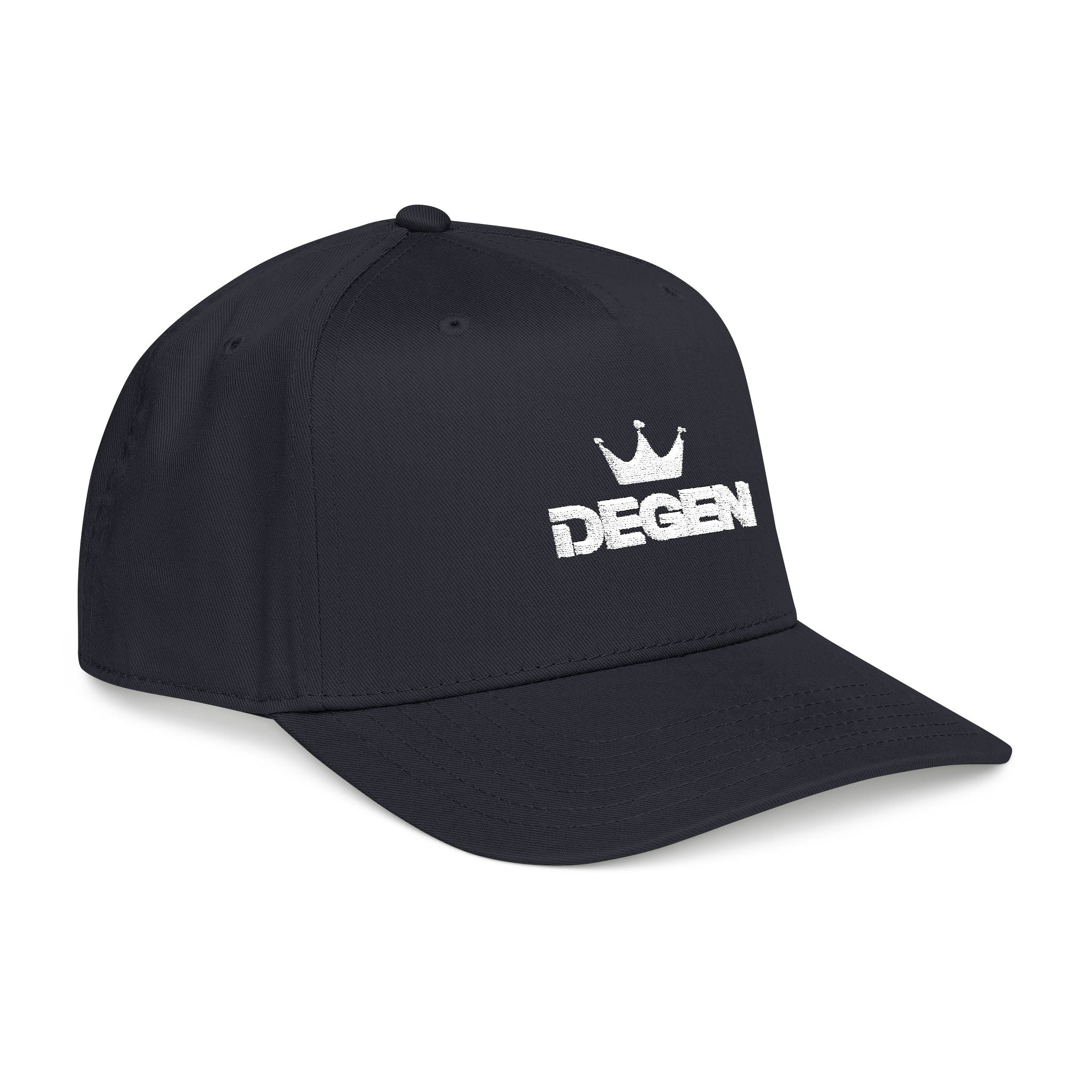 Degen Crown Baseball Cap — Streetwear Trucker Hat with Embroidered 'DEGEN' Logo