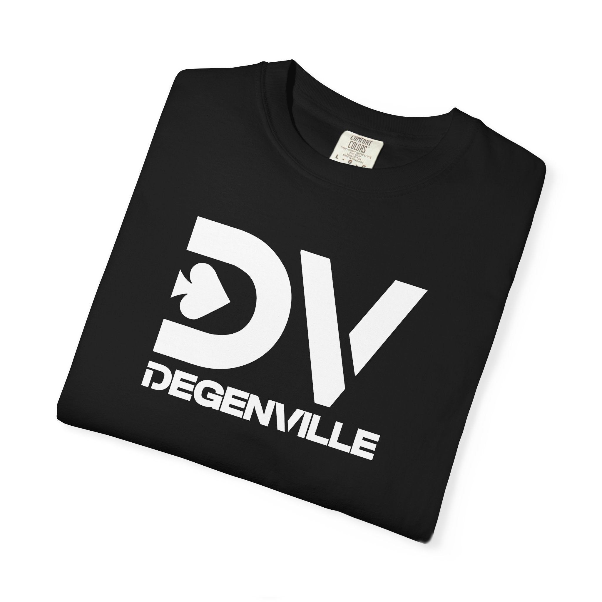 Degenville: The Gamblers Edge - Unisex Tee - Black/White