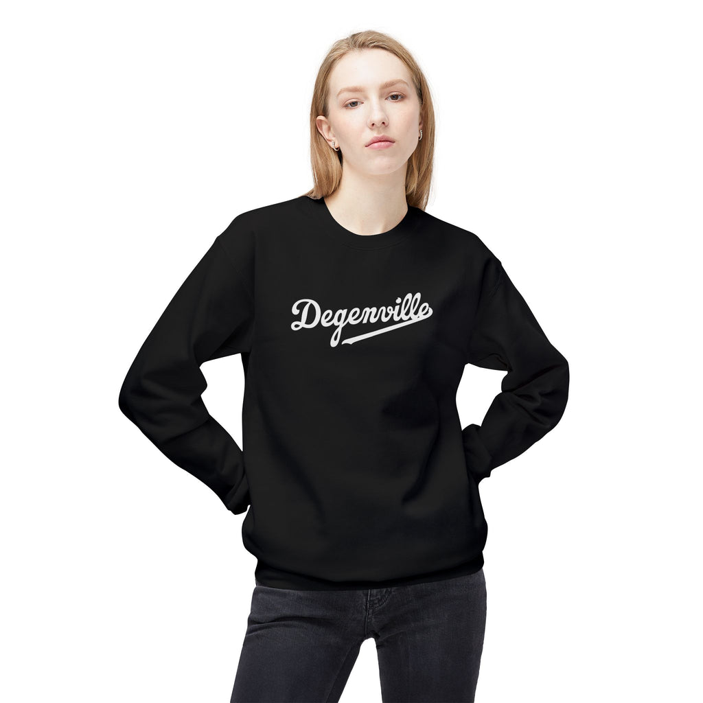 Degenville: Grand Slam - Unisex Crewneck Sweatshirt - Black/White