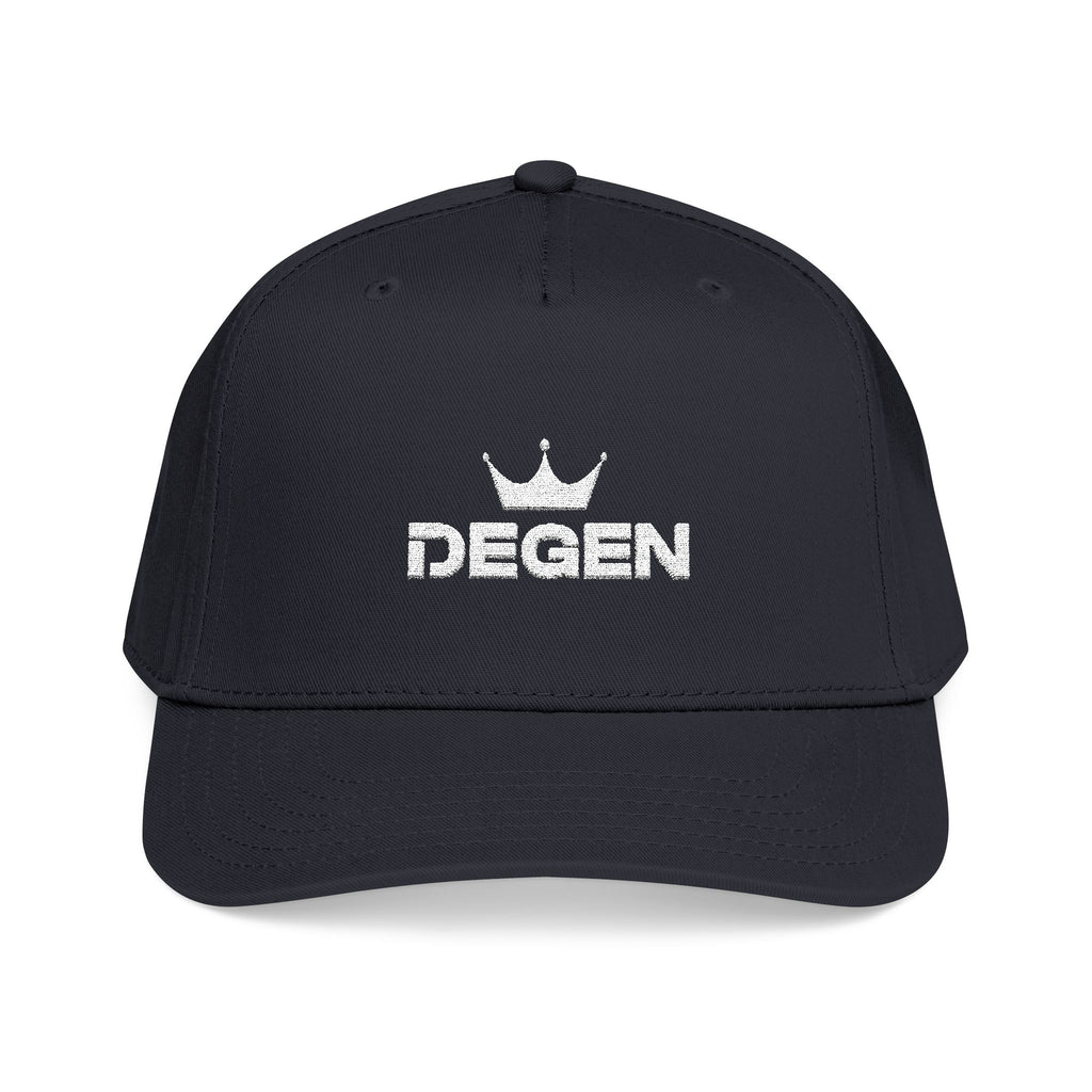 Degen Crown Baseball Cap — Streetwear Trucker Hat with Embroidered 'DEGEN' Logo