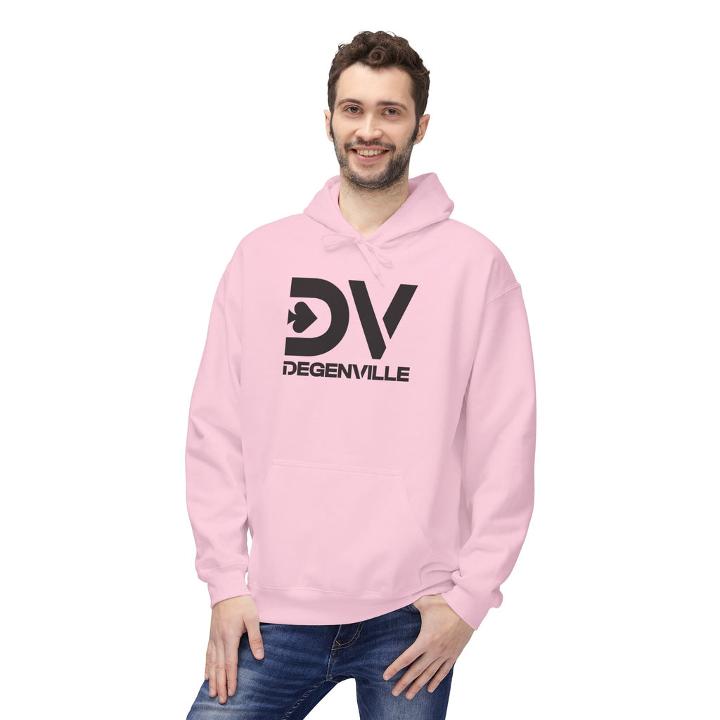 Degenville: The Gamblers Edge - Unisex Fleece Hoodie - Light Pink
