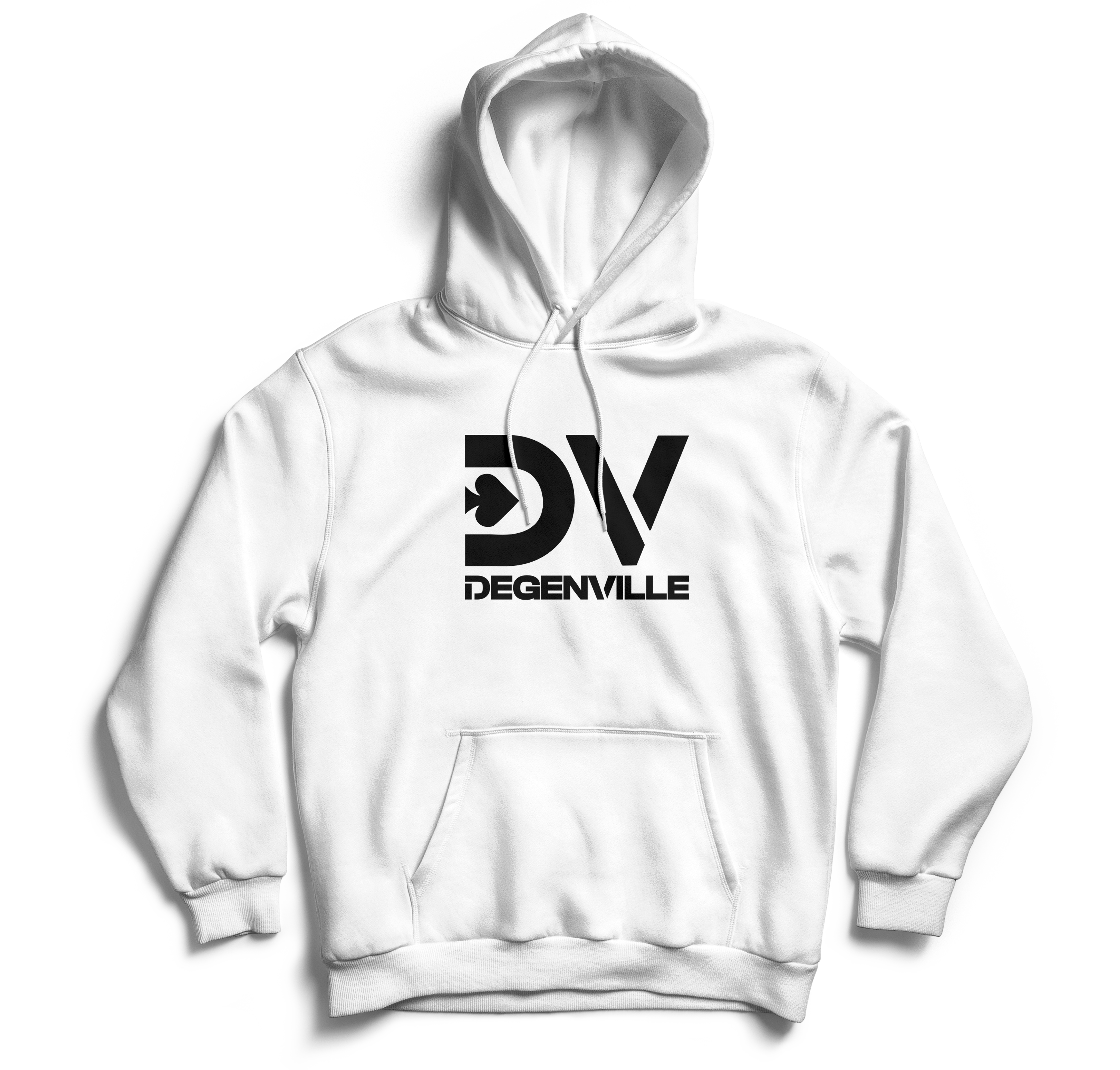 Degenville: The Gamblers Edge - Unisex Fleece Hoodie - Frost White