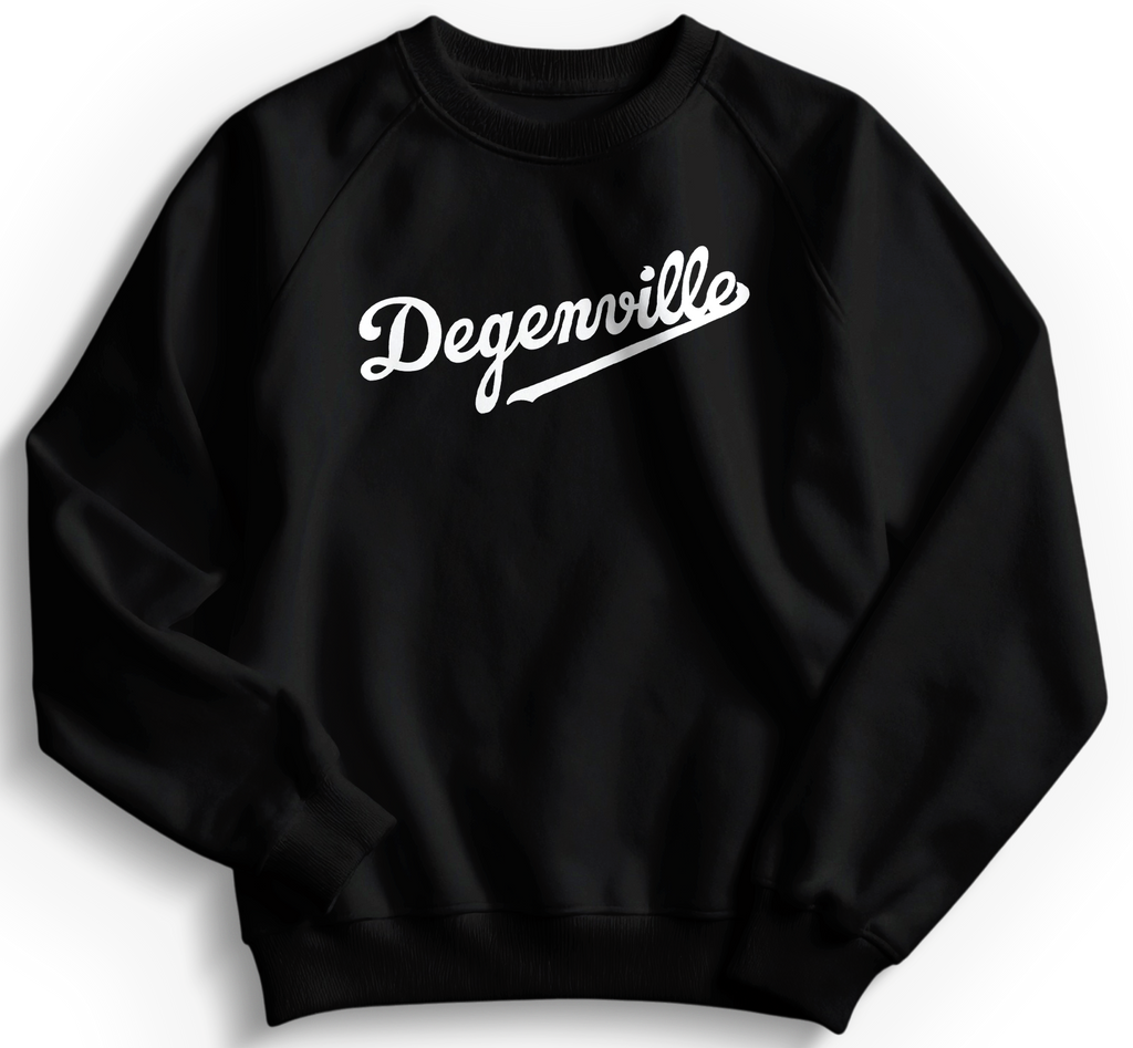 Degenville: Grand Slam - Unisex Crewneck Sweatshirt - Black/White