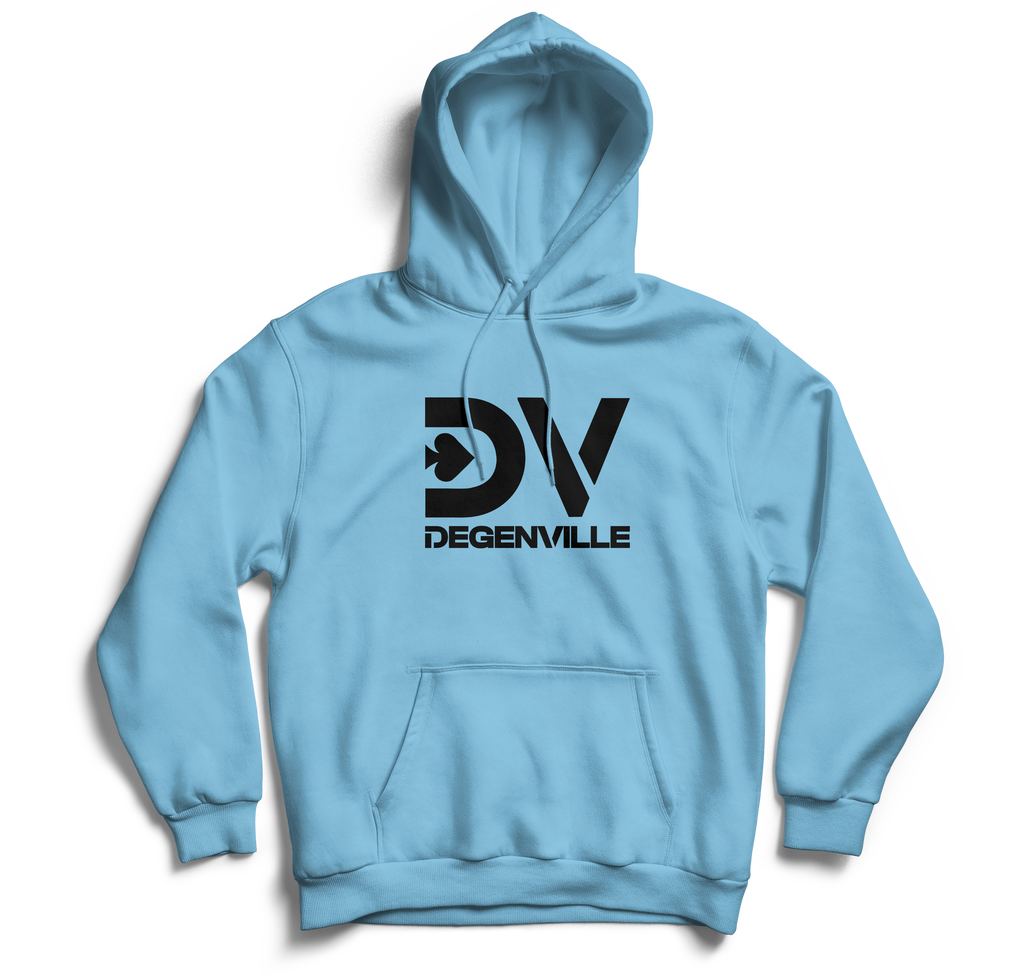 Degenville: The Gamblers Edge - Unisex Fleece Hoodie - Sky Blue