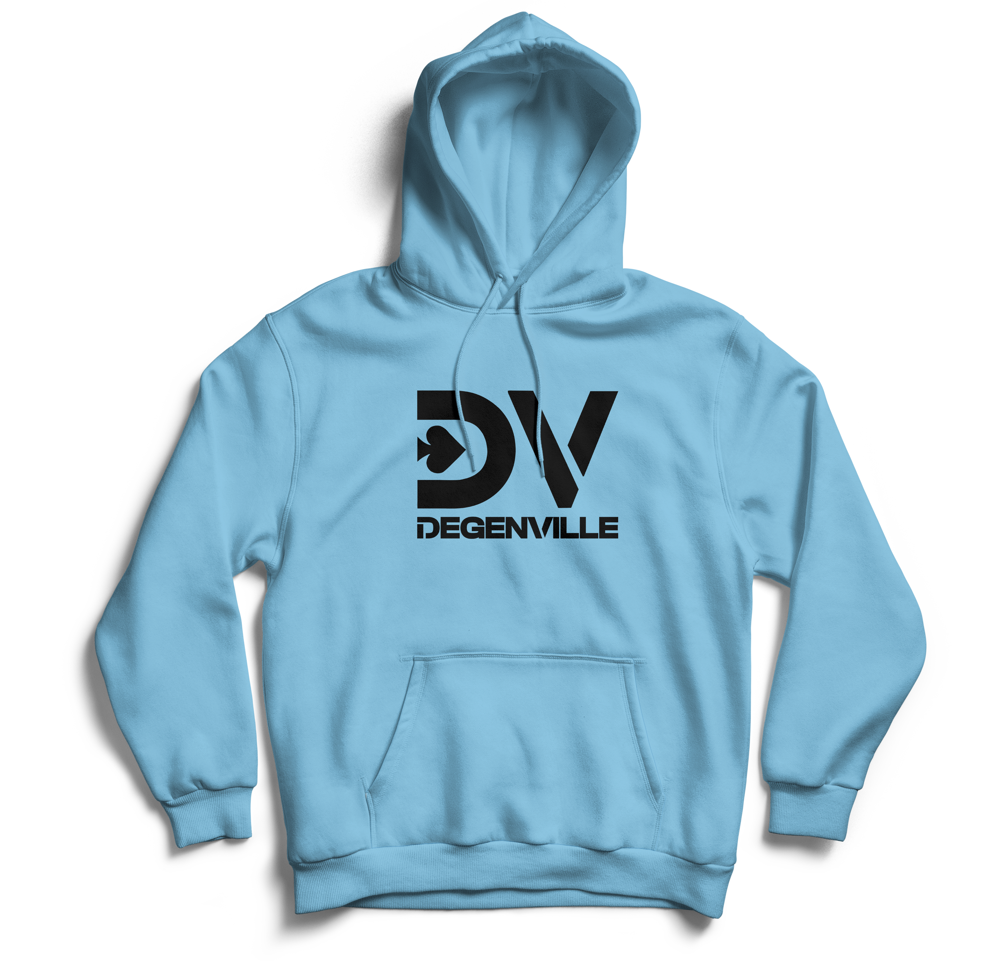 Degenville: The Gamblers Edge - Unisex Fleece Hoodie - Sky Blue