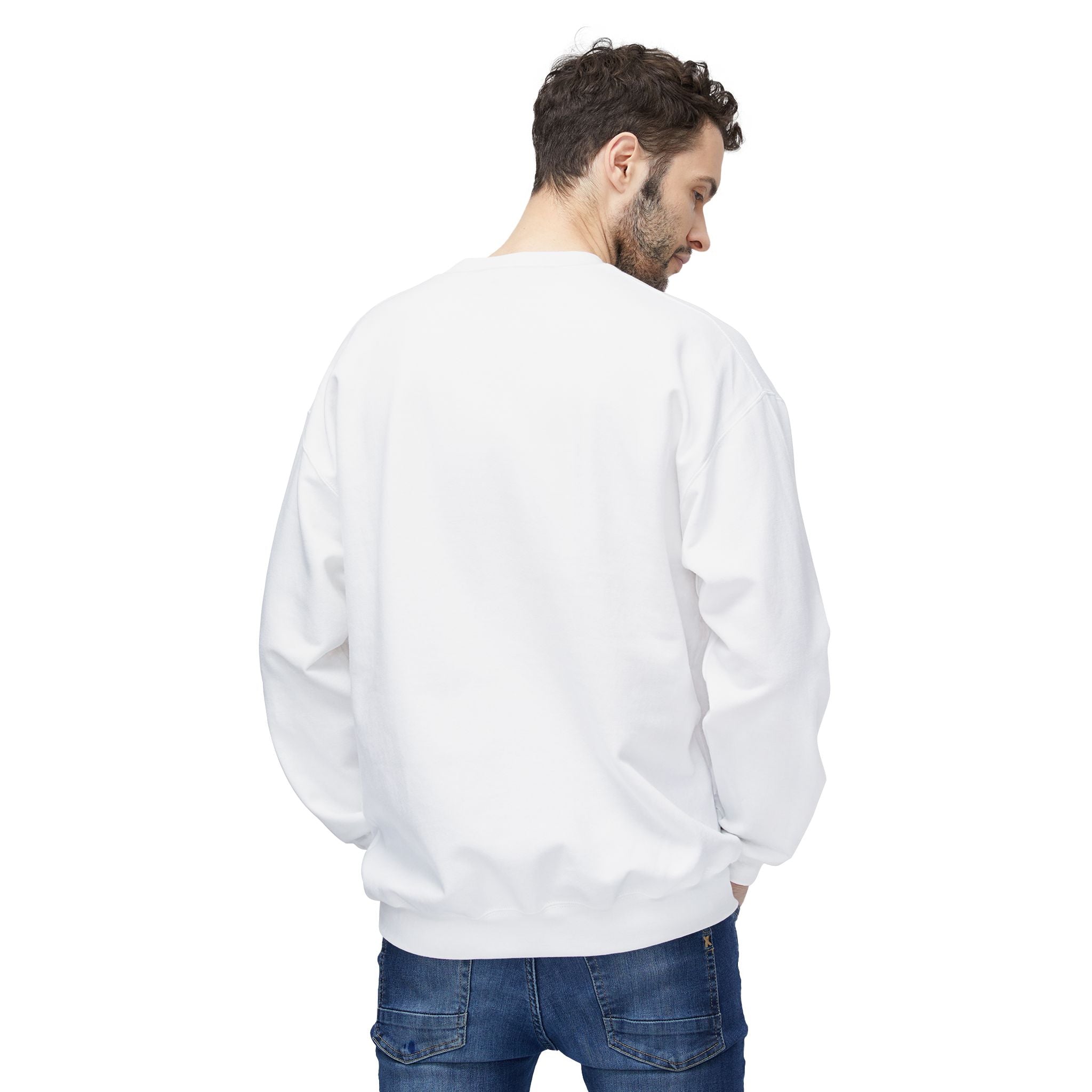 Degenville: Fade Six - Unisex Crewneck Sweatshirt - White/Black