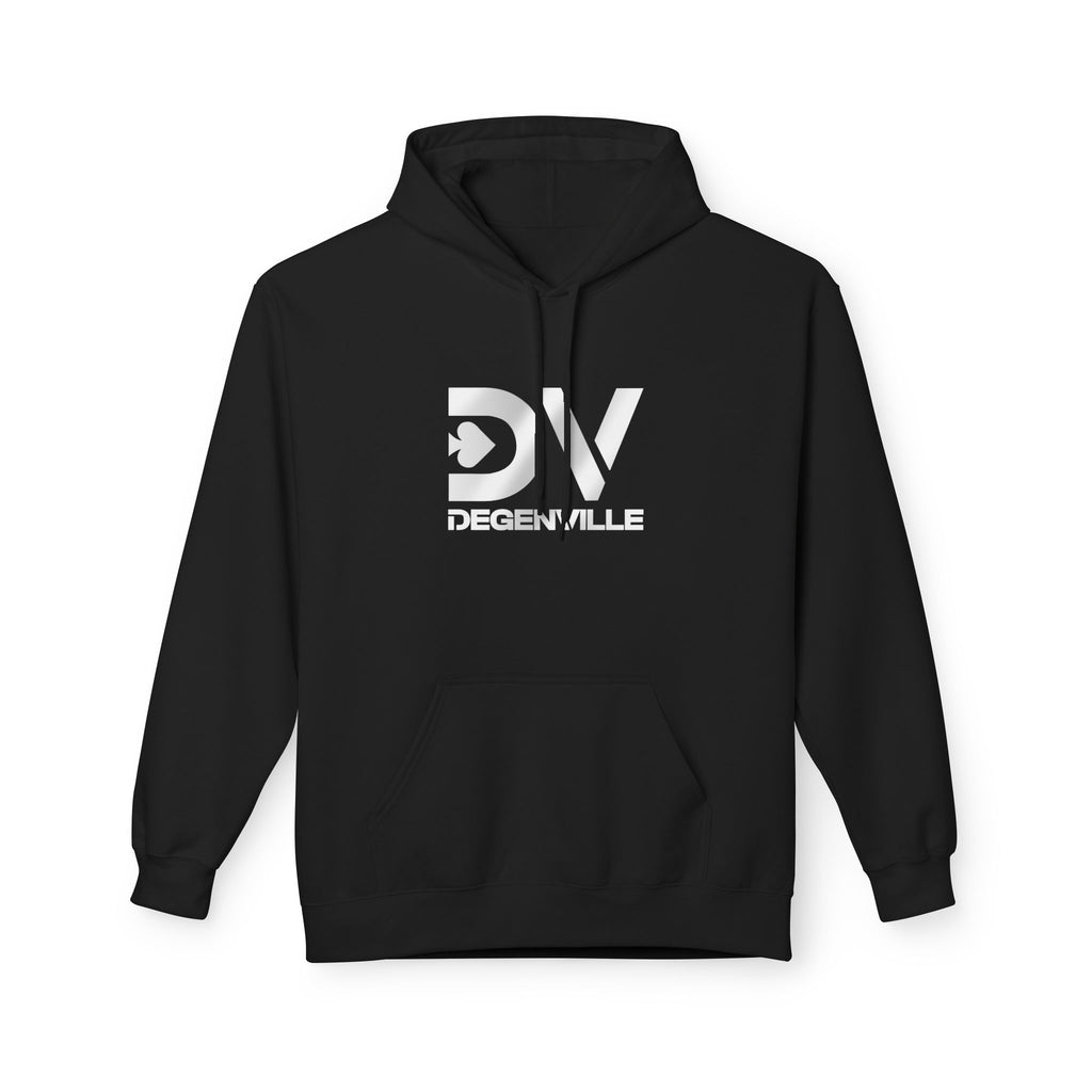 Degenville: The Gamblers Edge - Unisex Fleece Hoodie - Black/Silver