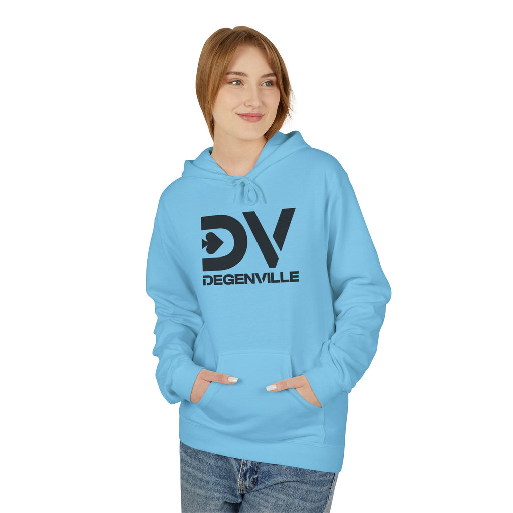 Degenville: The Gamblers Edge - Unisex Fleece Hoodie - Sky Blue