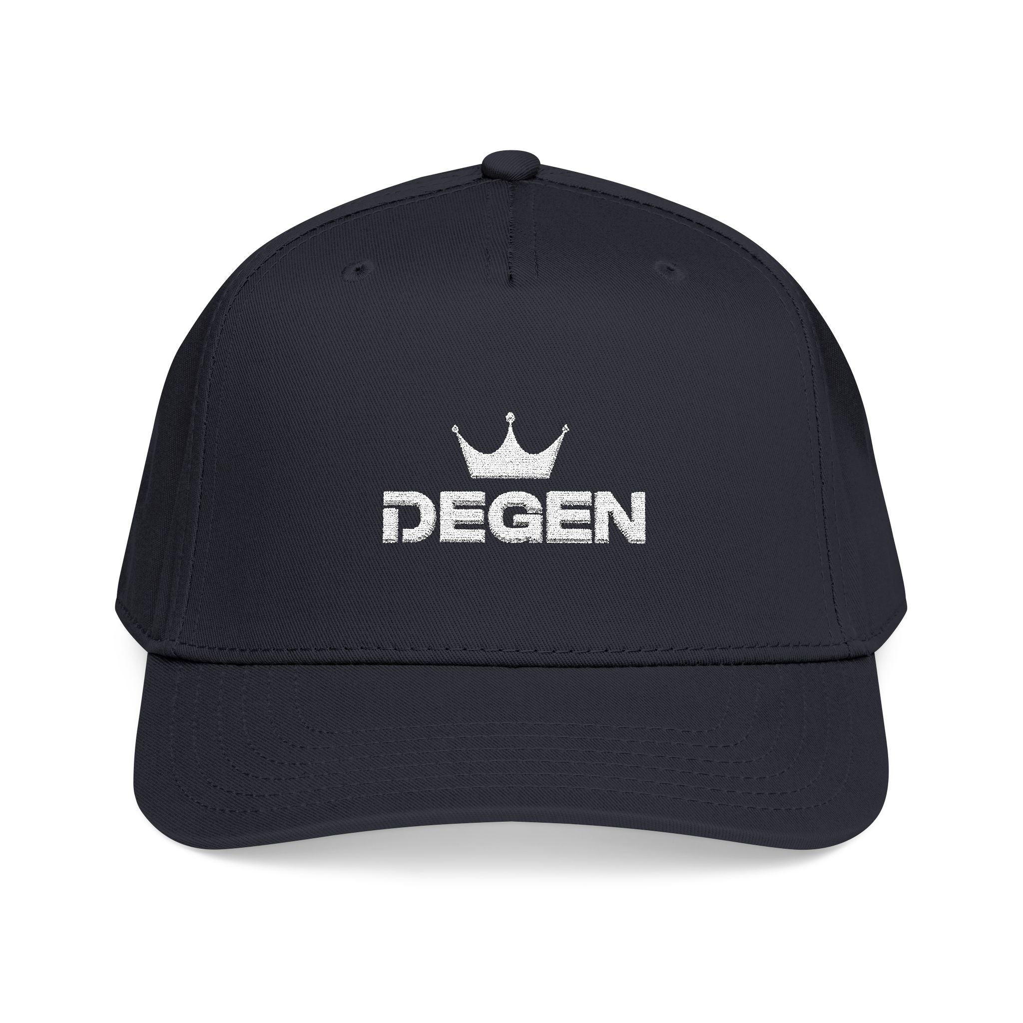 Degen Crown Baseball Cap — Streetwear Trucker Hat with Embroidered 'DEGEN' Logo