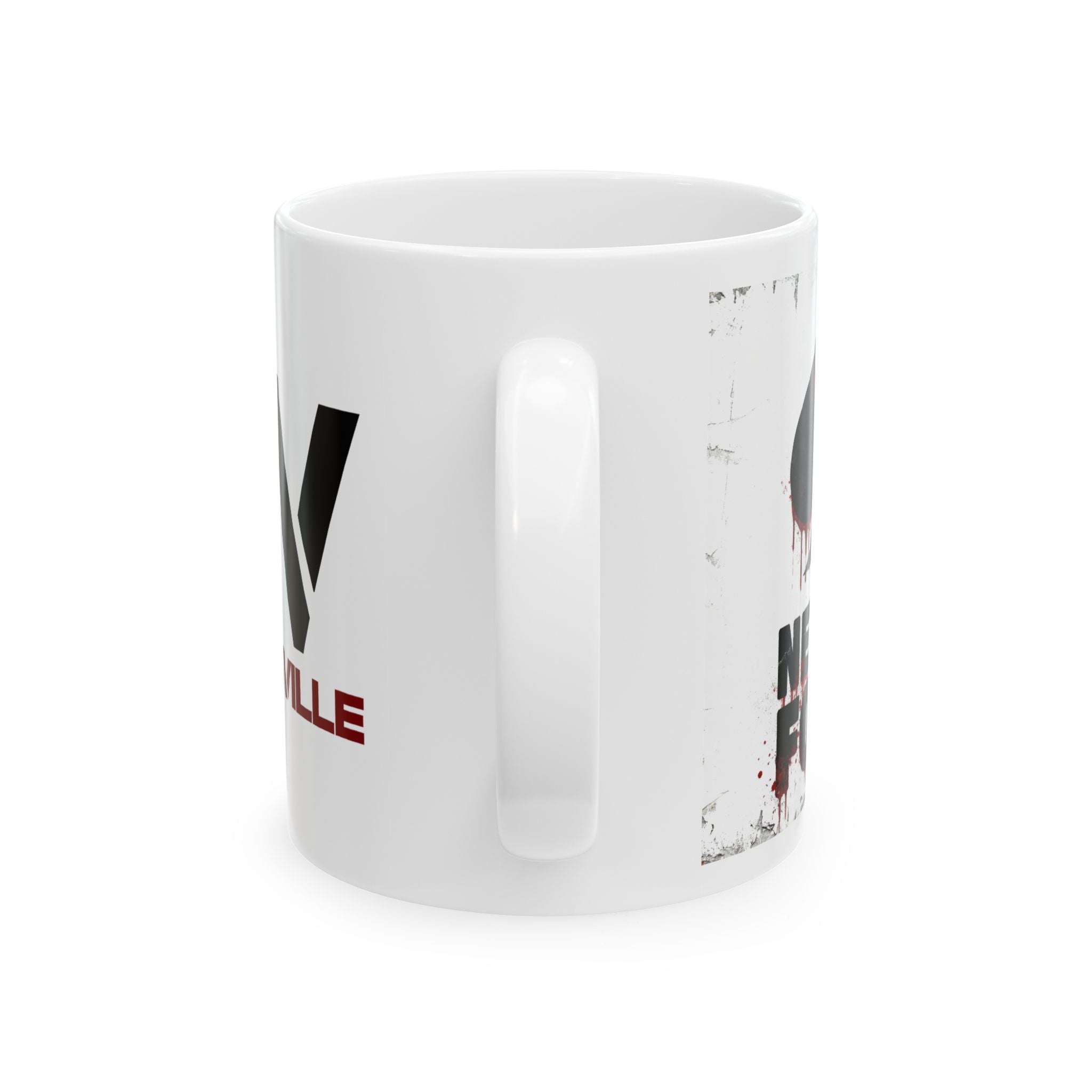 Ceramic Mug – Retro Distressed Never Fold Coffee Cup (11oz/15oz)