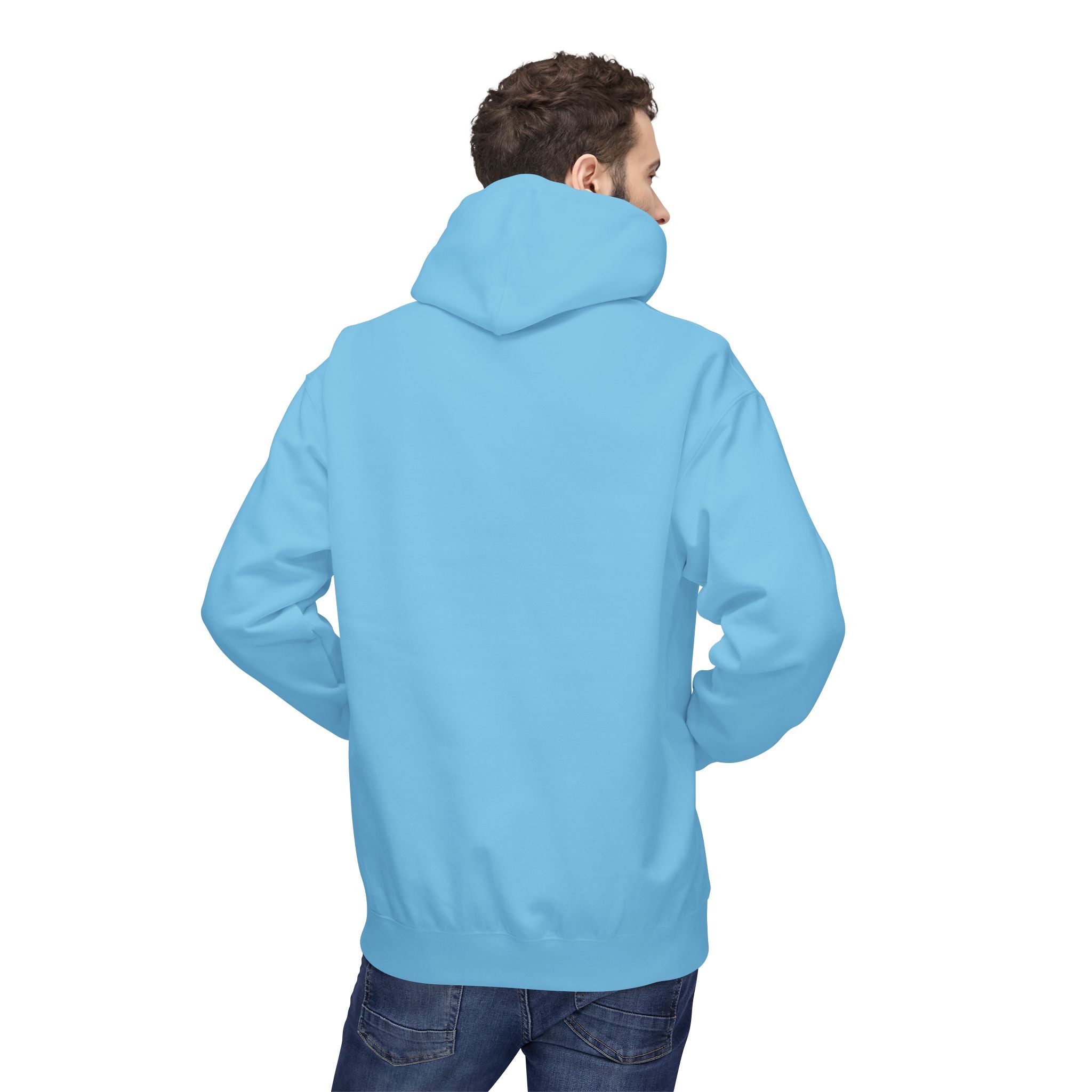Degenville: The Gamblers Edge - Unisex Fleece Hoodie - Sky Blue/Black