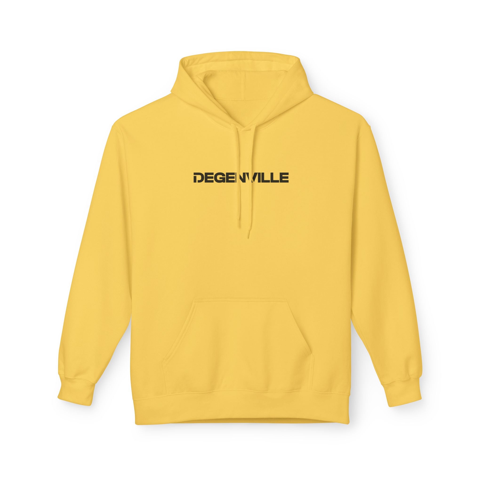 Degenville: Bricked Up - Unisex Fleece Hoodie - Yellow