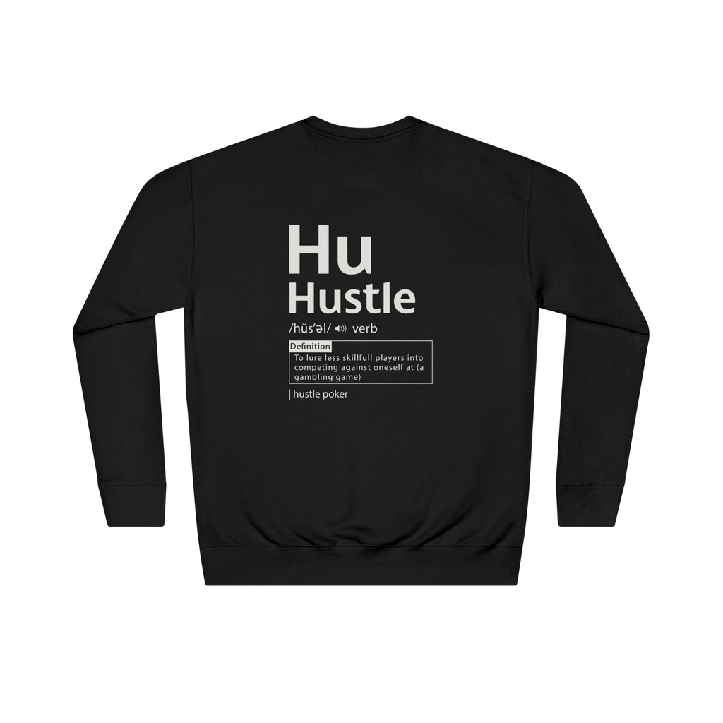 Hustle Definition Crew Sweatshirt — Motivational Graphic Sweatshirt