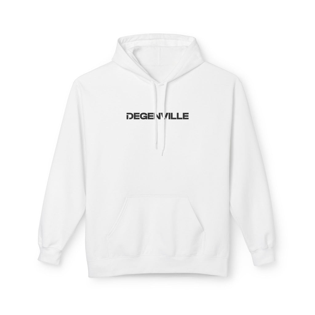 Degenville: Bricked Up - Unisex Fleece Hoodie - White